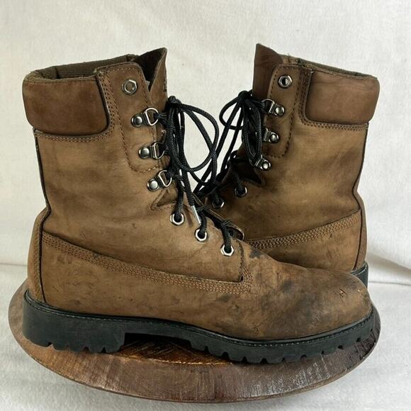 Rocky Boots 8" Mens 9.5 MW Brown Waterproof Insulated Work Thinsulate RB918 - Picture 6 of 12